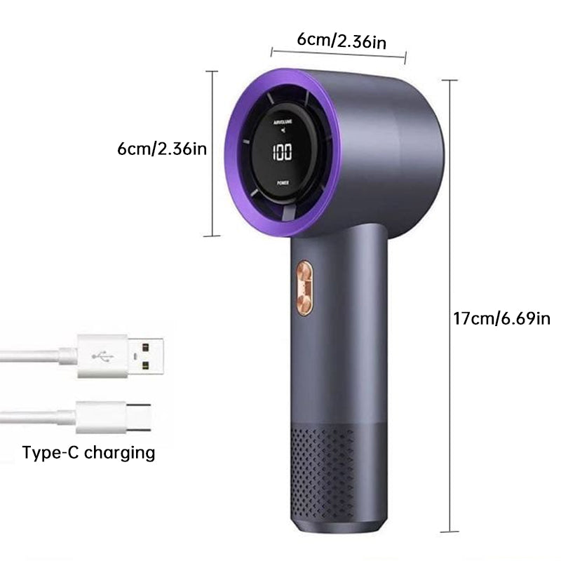 6-Fan High-Speed Handheld Portable Fan – 199-Speed Personal Cooler