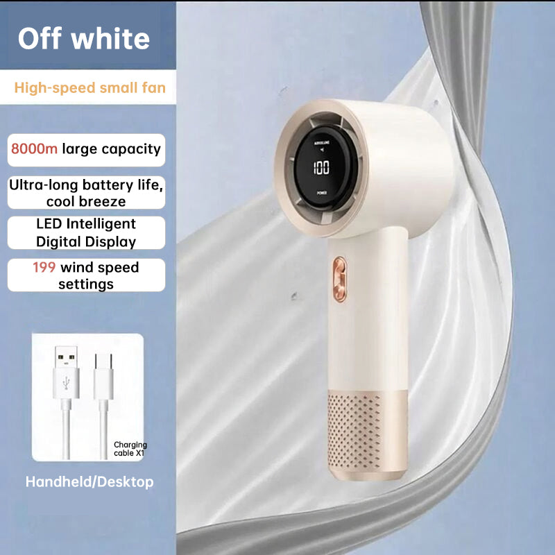 6-Fan High-Speed Handheld Portable Fan – 199-Speed Personal Cooler