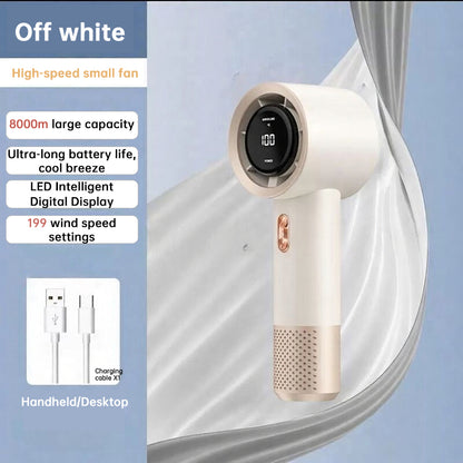 6-Fan High-Speed Handheld Portable Fan – 199-Speed Personal Cooler