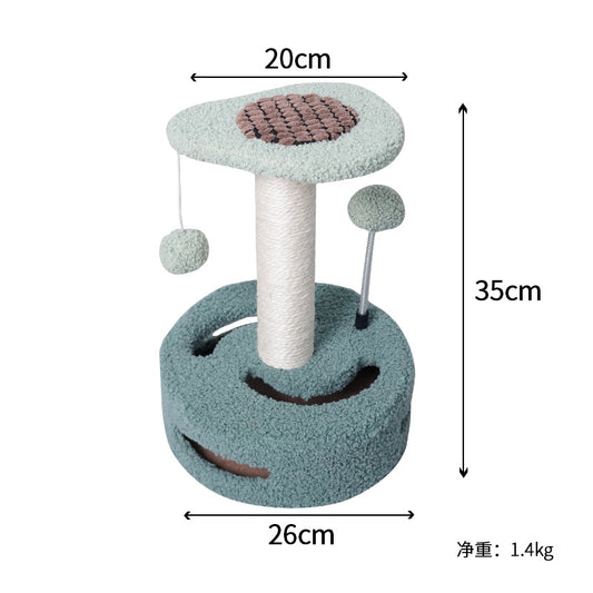 Sunflower Cat Tree – Cat Tower with Scratch Post & Ball Toy
