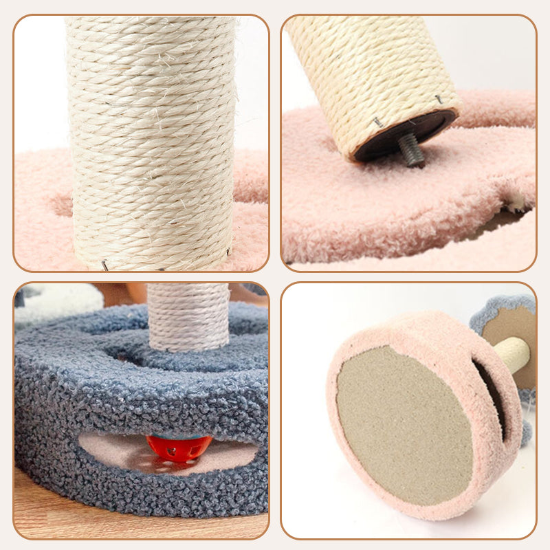 Sunflower Cat Tree – Cat Tower with Scratch Post & Ball Toy