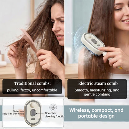 Electric Steam Hair Brush – Ionic Hair Straightener & Anti-Frizz Styler