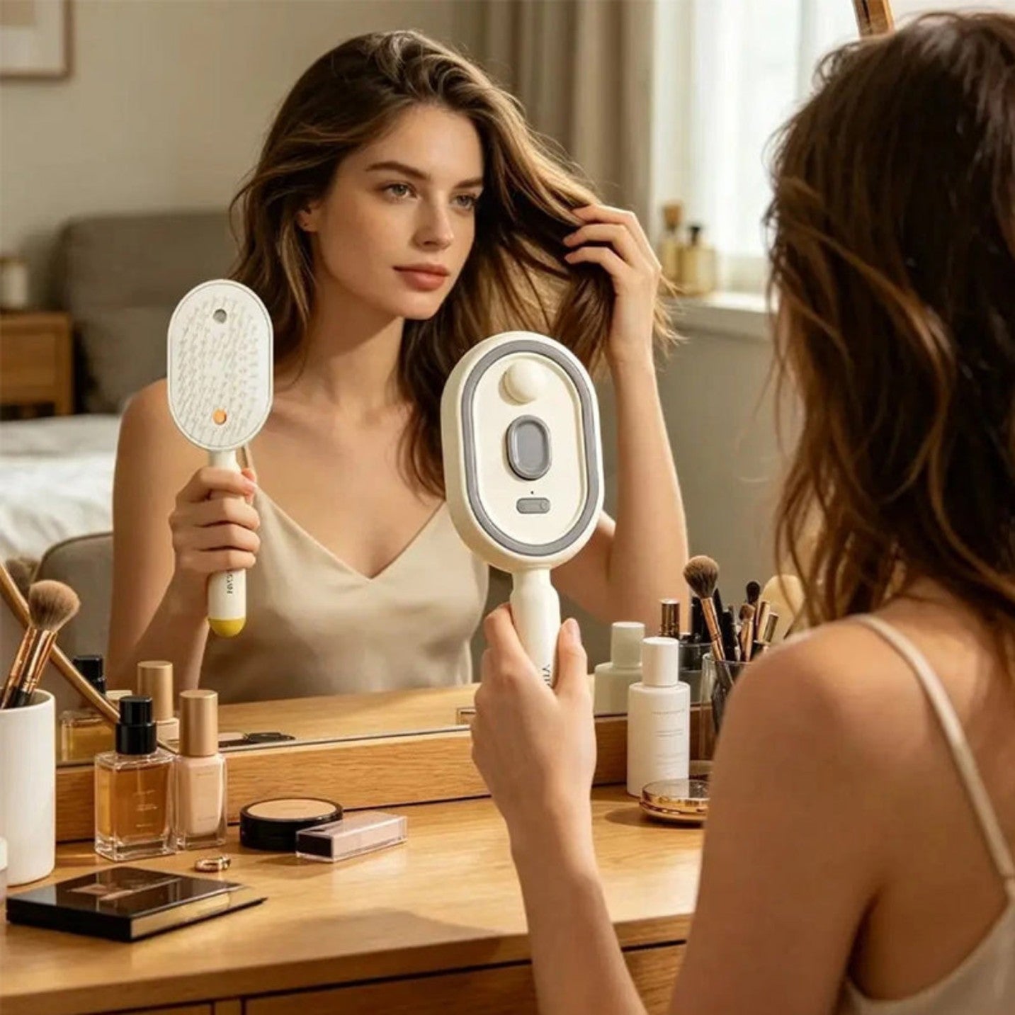 Electric Steam Hair Brush – Ionic Hair Straightener & Anti-Frizz Styler