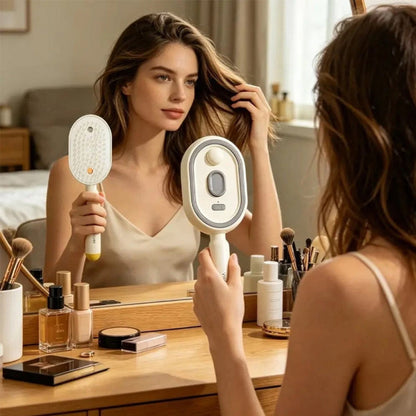 Electric Steam Hair Brush – Ionic Hair Straightener & Anti-Frizz Styler