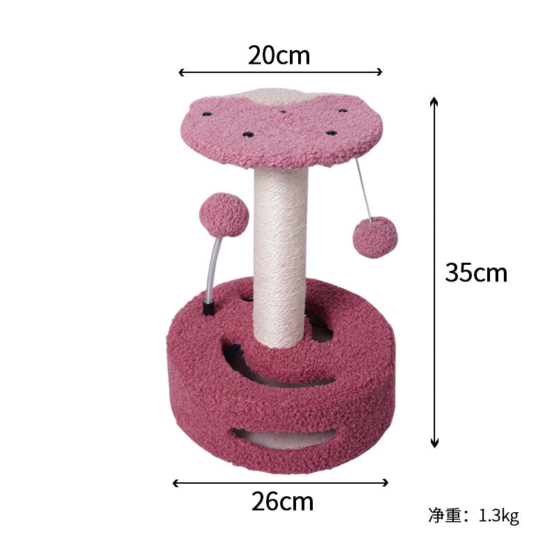 Sunflower Cat Tree – Cat Tower with Scratch Post & Ball Toy