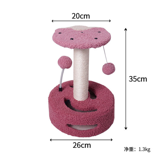 Sunflower Cat Tree – Cat Tower with Scratch Post & Ball Toy