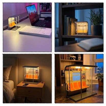 Retro Subway Train Lamp – Vintage LED Table Light