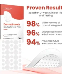 DermaSmooth Skin Tag Remover Patch – Skin Tag & Wart Removal Patches for Clearer Looking Skin